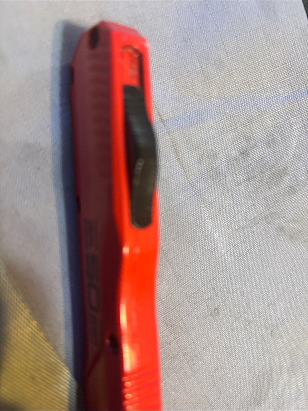Kershaw 50 Anniversary OTF Red Pocket Knife with Black Blade - Picture 5 of 6